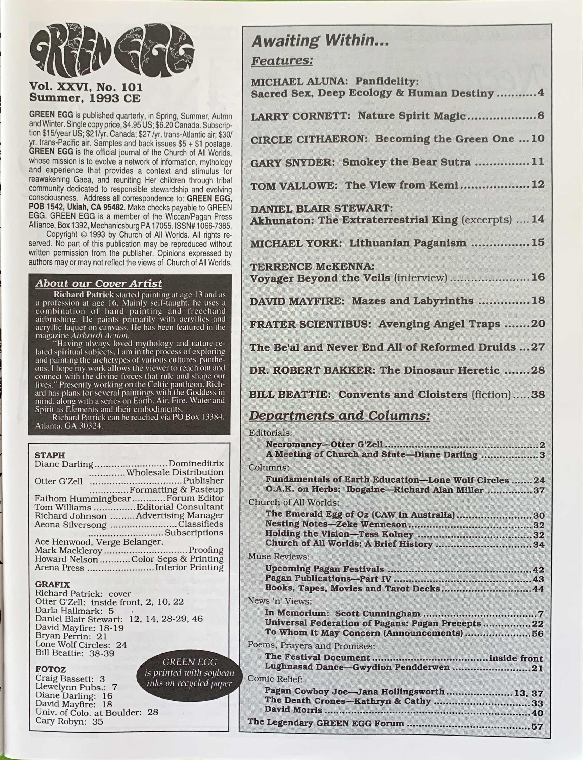 GE 101 Table of Contents