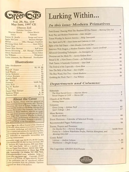 GE 119 Table of Contents