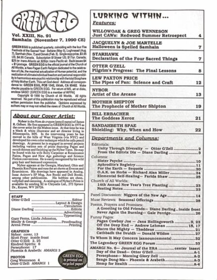 GE 91 Table of Contents